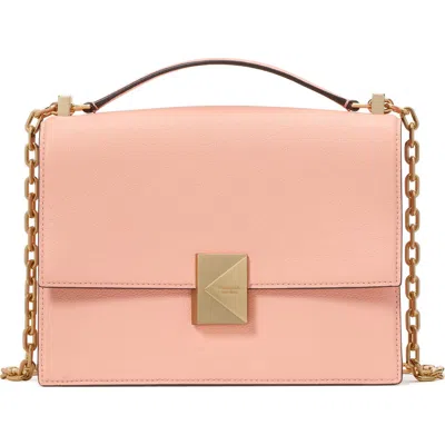 Kate Spade New York Deco Pebbled Leather Convertible Crossbody Bag In Orange