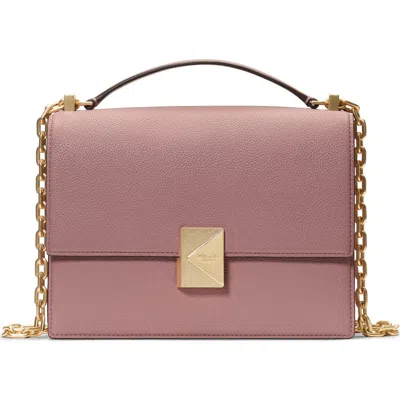 Kate Spade New York Deco Pebbled Leather Convertible Crossbody Bag In Pink