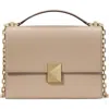 Kate Spade New York Deco Pebbled Leather Convertible Crossbody Bag In Timeless Taupe