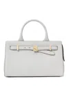 Kate Spade New York Deco Pebbled Leather Medium Satchel In Stone Path