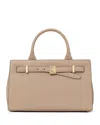 Kate Spade New York Deco Pebbled Leather Medium Satchel In Timeless Taupe Multi