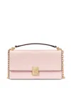 Kate Spade New York Deco Pebbled Leather Mini Flap Chain Crossbody In Pink