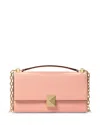 Kate Spade New York Deco Pebbled Leather Mini Flap Chain Crossbody In Orange