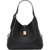 Kate Spade New York Deco Pebbled Leather Shoulder Bag In Black