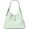 Kate Spade New York Deco Pebbled Leather Shoulder Bag In Pistachio Ice