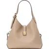 Kate Spade New York Deco Pebbled Leather Shoulder Bag In Timeless Taupe