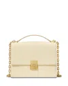 Kate Spade New York Deco Pebbled Leather Small Chain Shoulder Bag In Sweet Cream