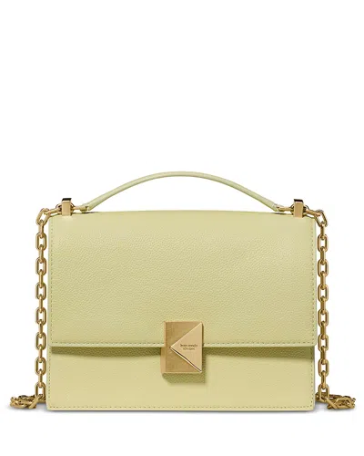 Kate Spade New York Deco Pebbled Leather Small Chain Shoulder Bag In Green