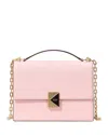 Kate Spade New York Deco Colorblock Pebbled Leather Convertible Crossbody Bag In Pastry Pink