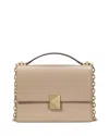 Kate Spade New York Deco Pebbled Leather Small Chain Shoulder Bag In Timeless Taupe Multi