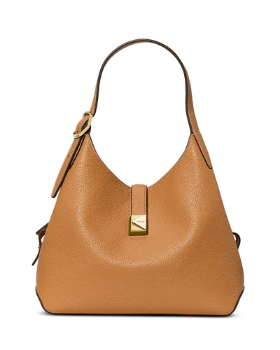 Kate Spade New York Deco Pebbled Leather Small Crossbody Tote In Brown