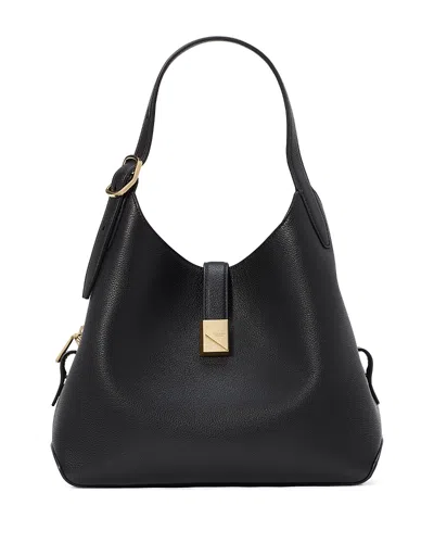 Kate Spade New York Deco Pebbled Leather Small Crossbody Tote In Black