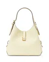 Kate Spade New York Deco Pebbled Leather Small Crossbody Tote In White