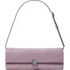 Kate Spade New York Deco Pieced Soft Glazed Leather Shoulder Bag In Purple
