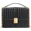 Kate Spade New York Deco Quilted Leather Convertible Crossbody Bag In Black