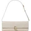 Kate Spade New York Deco Soft Fine Grain Leather Convertible Shoulder Bag In Brown