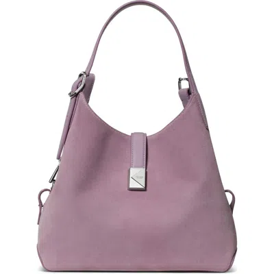 Kate Spade New York Deco Suede Shoulder Bag In Purple