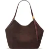 Kate Spade New York Extra Large Deco Suede Tulip Tote In Brown