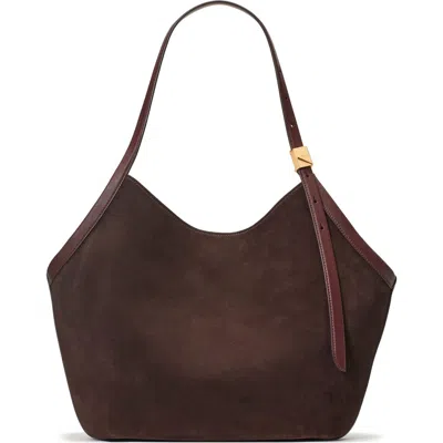 Kate Spade New York Deco Suede Tulip Tote In Brown