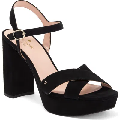 Kate Spade New York Delia Platform Sandal In Black/silver