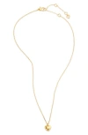 Kate Spade Women's Initial Here Gold-plated Pendant Necklace In Gold