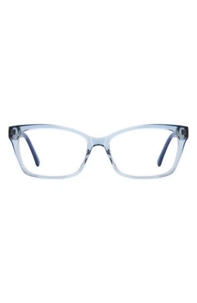 Kate Spade New York Demi 53mm Rectangular Reading Glasses In Blue