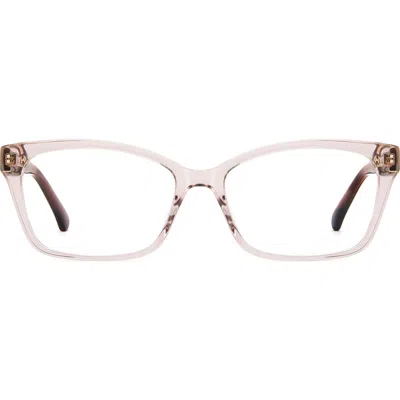 Kate Spade New York Demi 55mm Rectangular Optical Glasses In Pink
