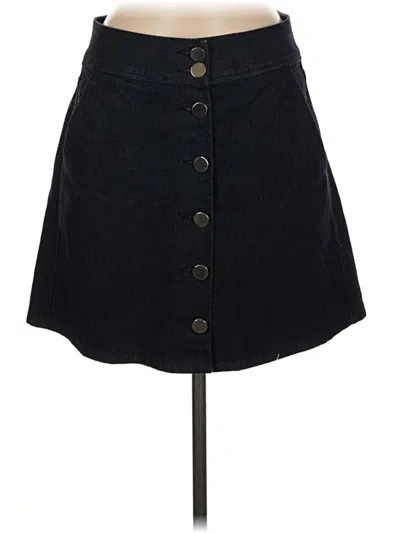 Pre-owned Kate Spade New York Denim Skirt In Black