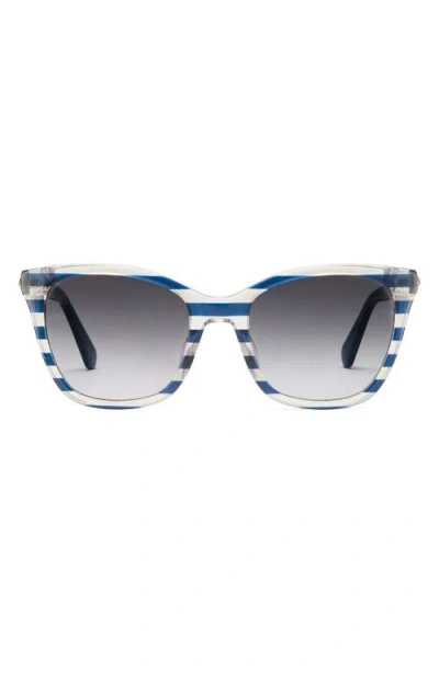 Kate Spade New York Desis 55mm Cat Eye Sunglasses In Neutral
