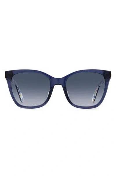 Kate Spade New York Desis 55mm Cat Eye Sunglasses In Blue