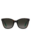 Kate Spade New York Desis 55mm Cat Eye Sunglasses In Brown