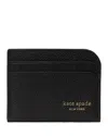 Kate Spade New York Devin Saffiano Leather Card Holder In Black