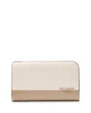 KATE SPADE KATE SPADE NEW YORK DEVIN COLORBLOCKED SAFFIANO LEATHER MEDIUM BIFOLD WALLET