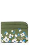 Kate Spade New York Devin Painterly Bouquet Embossed Leather Card Holder