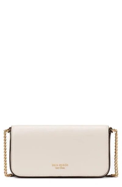 Kate Spade New York Devin Leather Chain Strap Crossbody Bag In Timeless Taupe Multi