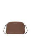 Kate Spade New York Devin Mini Saffiano Leather Double Zip Dome Crossbody In Incense