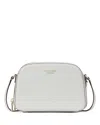 Kate Spade New York Devin Mini Saffiano Leather Double Zip Dome Crossbody In Stone Path