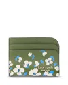 Kate Spade New York Devin Painterly Bouquet Embossed Leather Card Holder