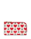 Kate Spade Devin Pixel Hearts Embossed Saffiano Leather Zip-around Continental Wallet