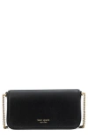 Kate Spade New York Devin Saffiano Flap Clutch In Black