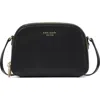 Kate Spade New York Devin Saffiano Leather Double Crossbody Bag In Black