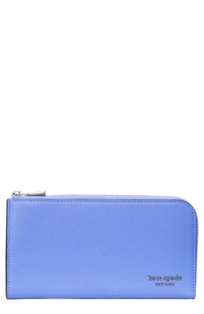 Kate Spade New York Devin Saffiano Leather Wallet In Dark Periwinkle