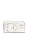 Kate Spade New York Devin Spade Flower Perforated Leather Zip Around Continental Wallet