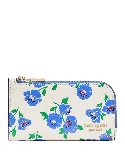 KATE SPADE KATE SPADE NEW YORK DEVIN SPRINGTIME BLOOMS SMALL SLIM BIFOLD WALLET