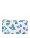 Kate Spade New York Devin Springtime Zip Around Continental Wallet In Cream Multi