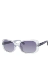 Kate Spade New York Dionna Rectangular Sunglasses, 52mm In Gray/purple Polarized Gradient