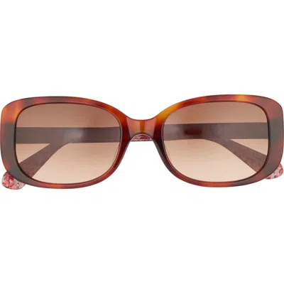 Kate Spade New York Dionnas 52mm Rectangular Sunglasses In Brown