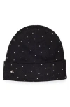 Kate Spade New York Disco Ball Rhinestone Beanie In 001 Black