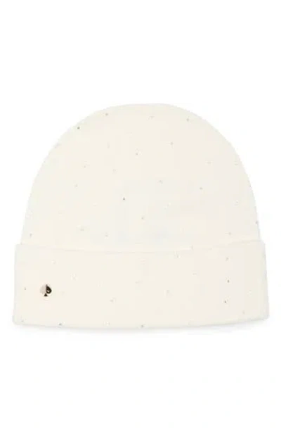 Kate Spade New York Disco Ball Rhinestone Beanie In 151 Cream