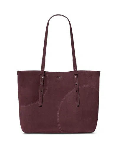Kate Spade New York Do It All Dot Patchwork Suede Tote In Burgundy